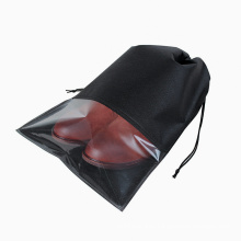 DEQI Clear Travel Shoe Bag Sport Shoes Storage Organizer Non-woven Drawstring Storage Bag Custom
